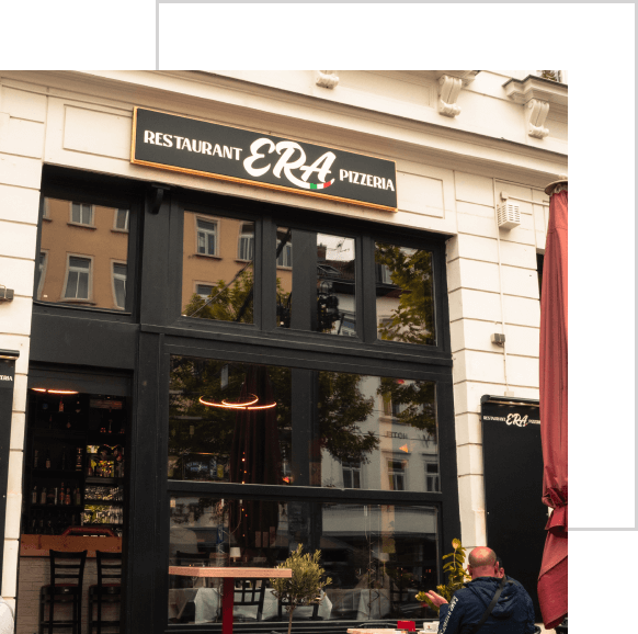 Era Restaurant im Herzen von Leipzig Era Restaurant Ansicht von der Straße